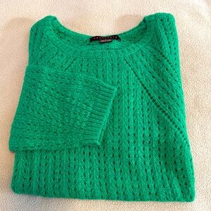 Sanctuary green cable knit sweater